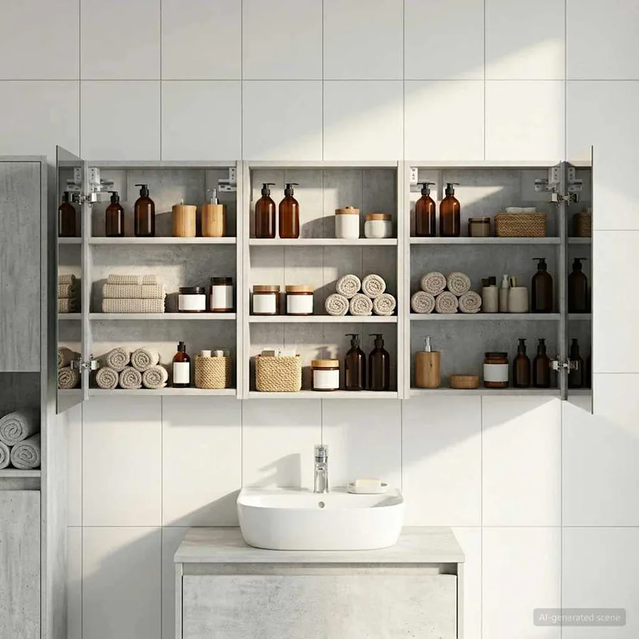 Ensemble de Meubles de Salle de Bain 3 pcs 120 x 10,5 x 60,5 cm - 4