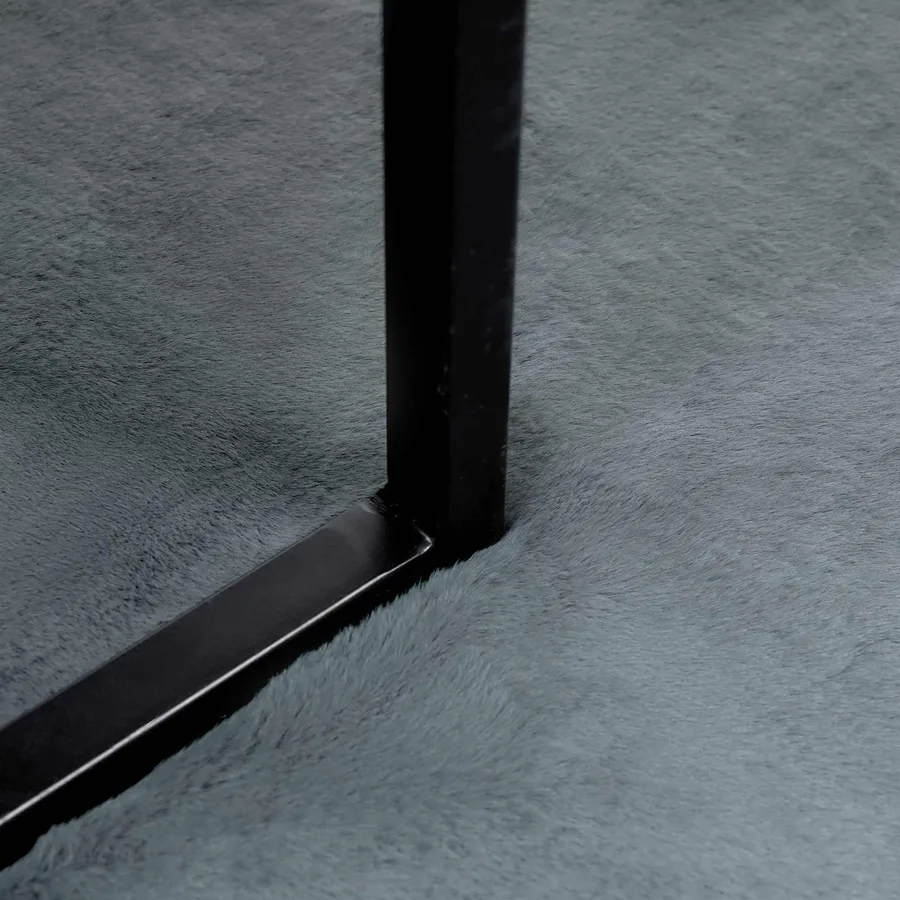 Tapis antidérapant en fausse de lapin OLITE Anthracite - 6