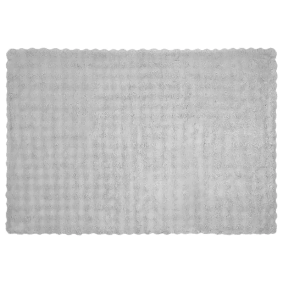 Couverture antidérapante en fausse de lapin Olite Gris - 5