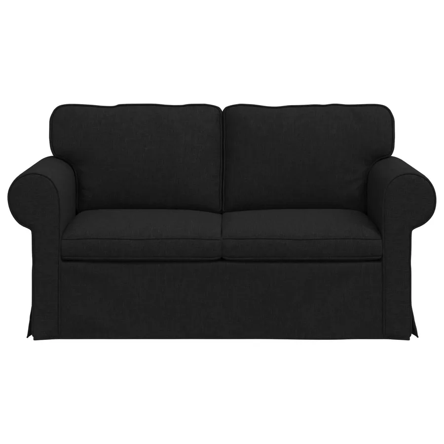 Canapé Noir 155 x 82 x 80 cm tissu - 4