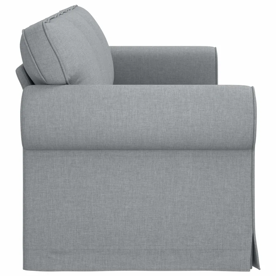 Canapé Gris clair 245 x 82 x 80 cm tissu - 5