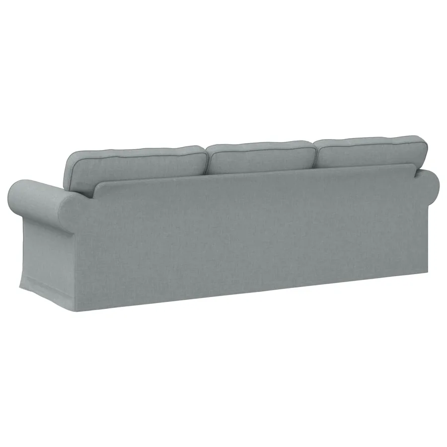 Canapé Gris clair 245 x 82 x 80 cm tissu - 6