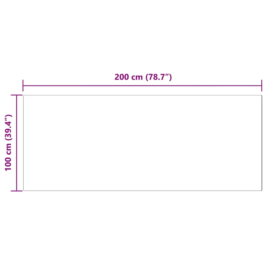 Tapis antidérapant en fausse de lapin OLITE Blanc 100 x 200 cm - 10