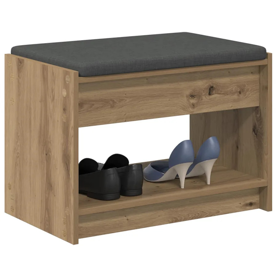 Banc d'entrée Chêne Artisanal 63 x 38 x 45 cm - 3