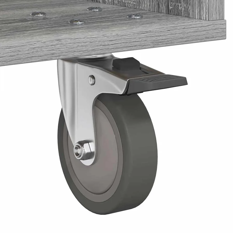 Table de chevet Gris Sonoma 40,5 x 40 x 48 cm Bois d'ingénierie - 10