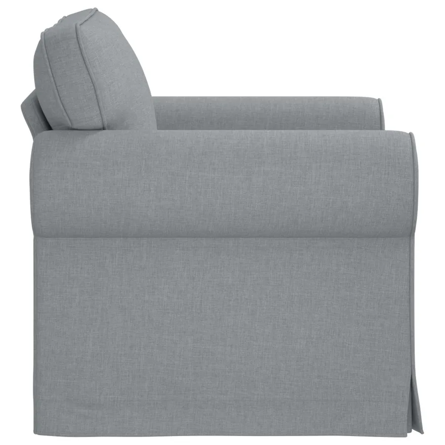 Canapé Gris clair 95 x 82 x 80 cm tissu - 5