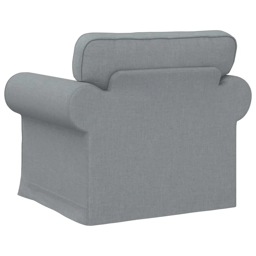 Canapé Gris clair 95 x 82 x 80 cm tissu - 6