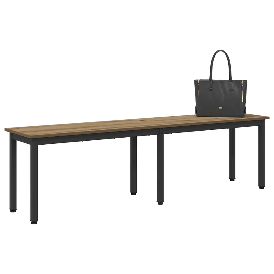 banc Chêne artisan 160 x 35 x 45 cm Bois d'ingénierie - 3