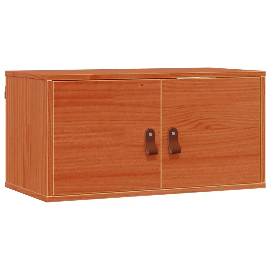Meuble mural avec étagère 2 pcs Cire marron 60 x 30 x 30 cm - 2