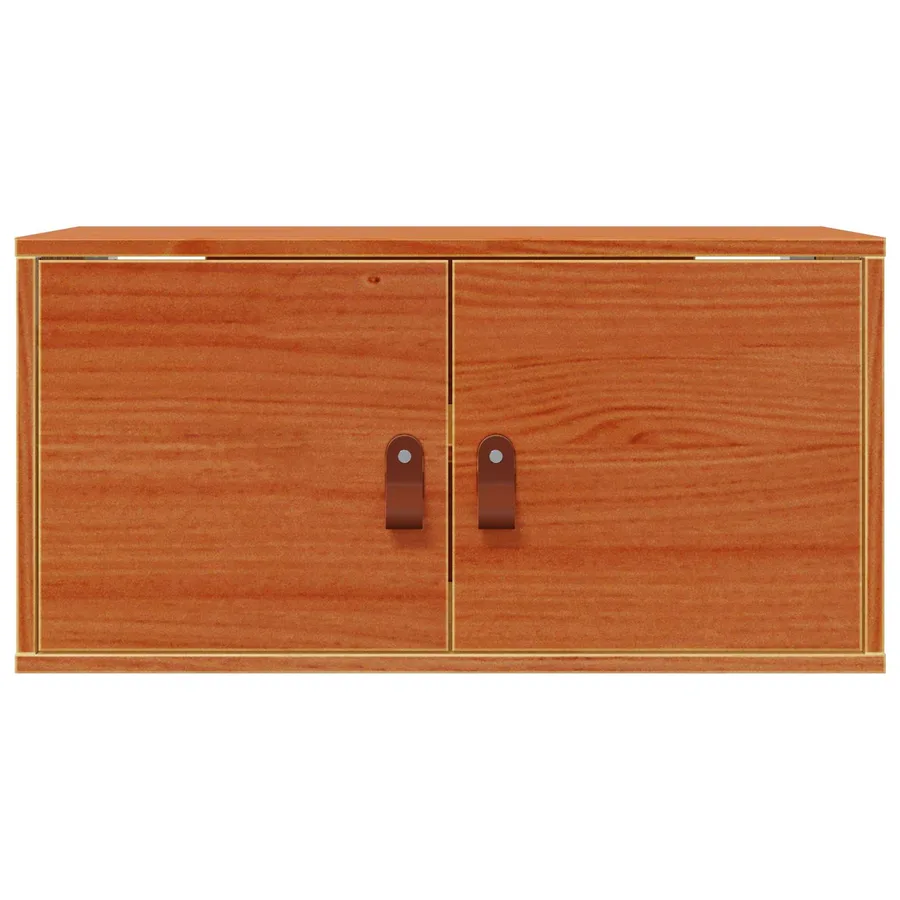 Meuble mural avec étagère 2 pcs Cire marron 60 x 30 x 30 cm - 7