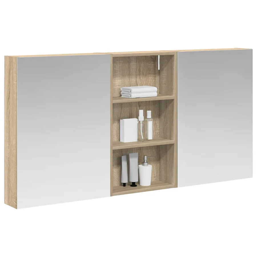 Ensemble de Meubles de Salle de Bain 3 pcs 140 x 14,5 x 70 cm - 3