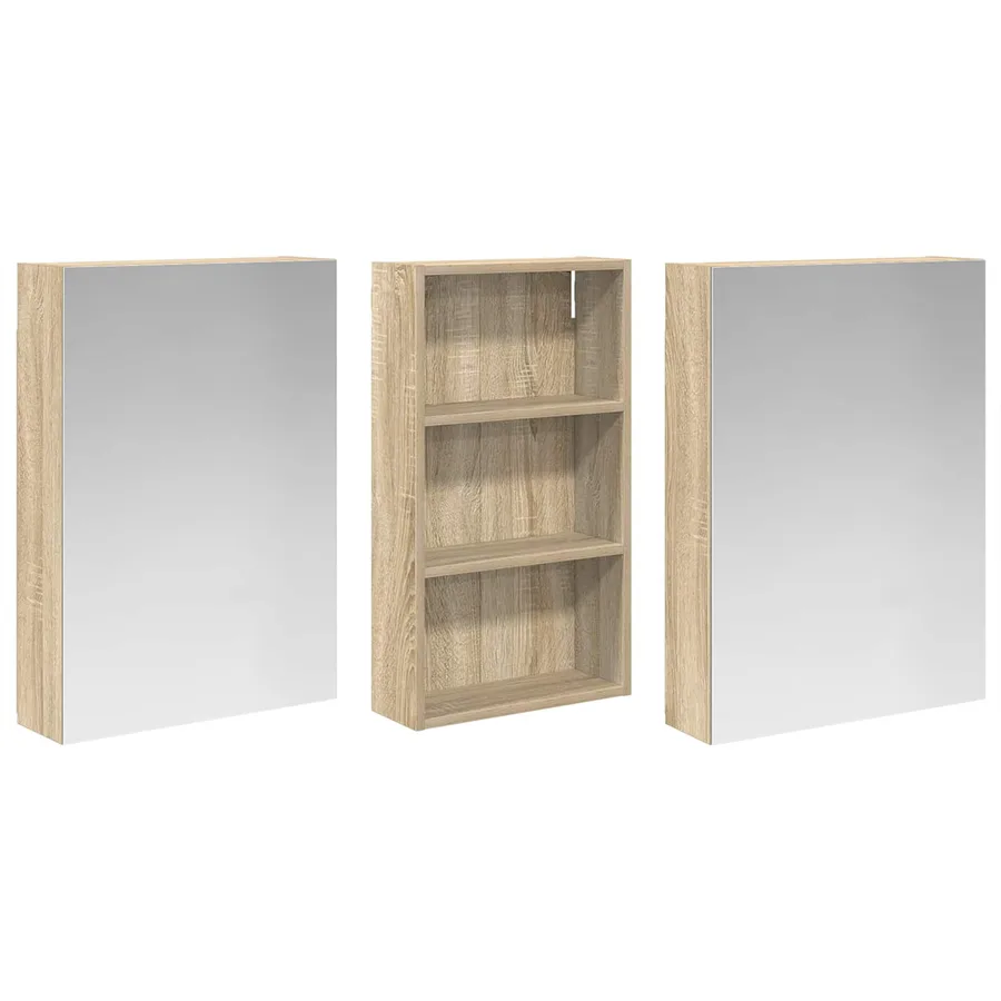 Ensemble de Meubles de Salle de Bain 3 pcs 140 x 14,5 x 70 cm - 5