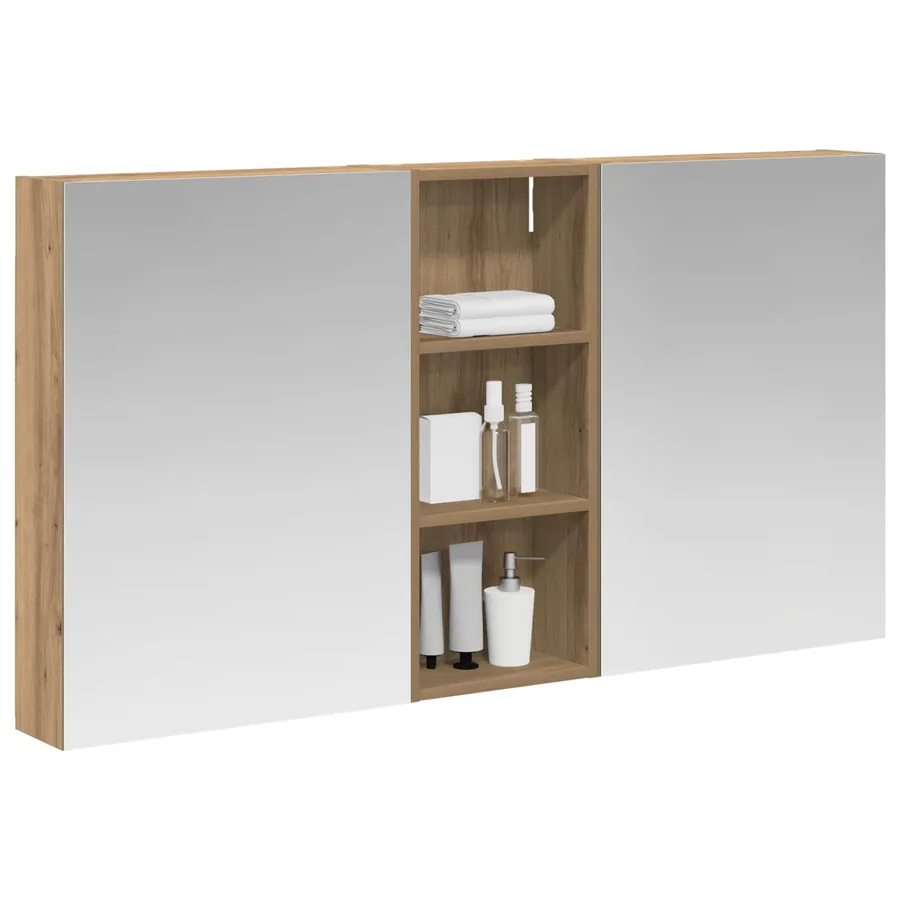 Ensemble de Meubles de Salle de Bain 3 pc 130 x 14,5 x 70 cm - 3