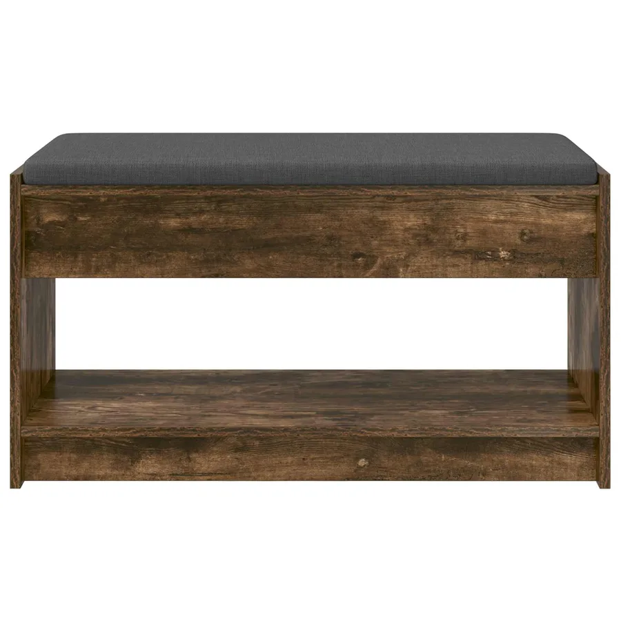 Banc d'entrée avec coussin Chêne Fumé 83 x 38 x 45 cm - 5