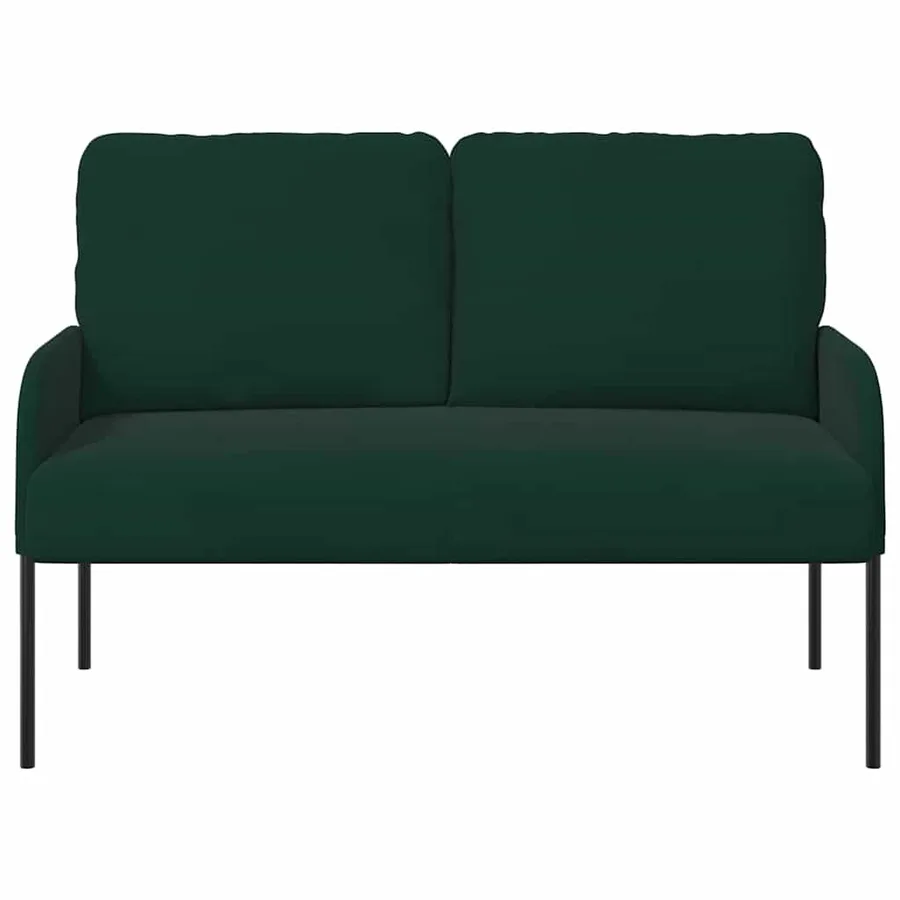 Canapés avec coussin 110cm Vert foncé Contreplaqué - 4