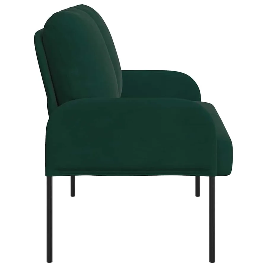 Canapés avec coussin 110cm Vert foncé Contreplaqué - 5