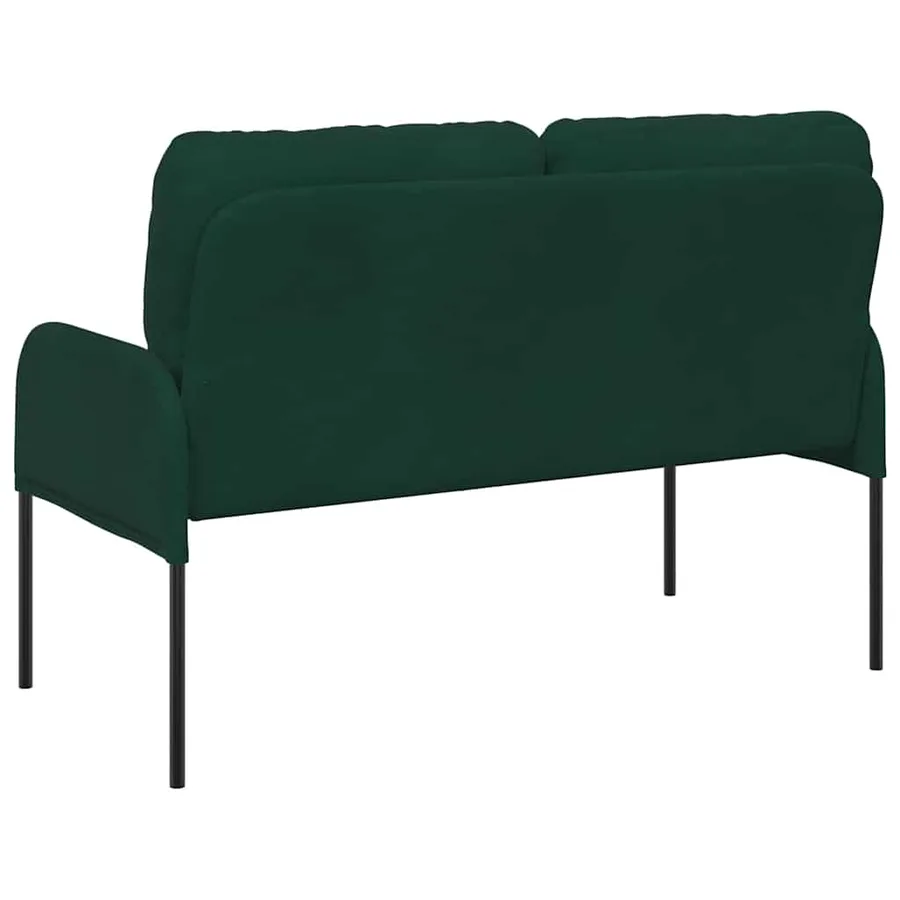 Canapés avec coussin 110cm Vert foncé Contreplaqué - 6