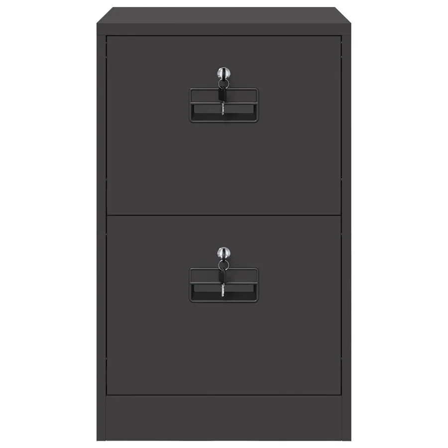Cabinet de Dossier avec tiroir Noir 45,5 x 42 x 74,5 cm - 7