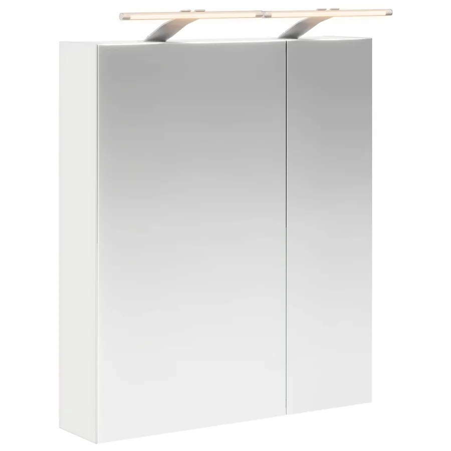 Armoire Miroir de Salle de Bain Blanc 60 x 14,5 x 70 cm - 2