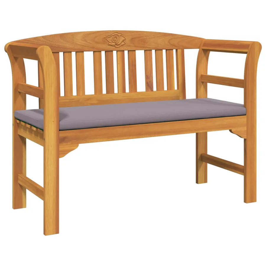 Ensemble de salon Rose de jardin 4 pcs Bois d'Acacia Massif - 6