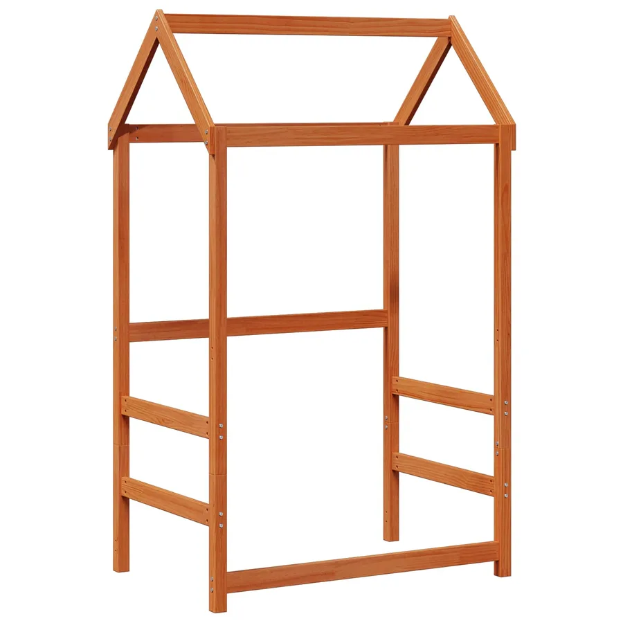 Ensemble Lit de Jour 2 pcs Cire marron Bois de pin massif - 4