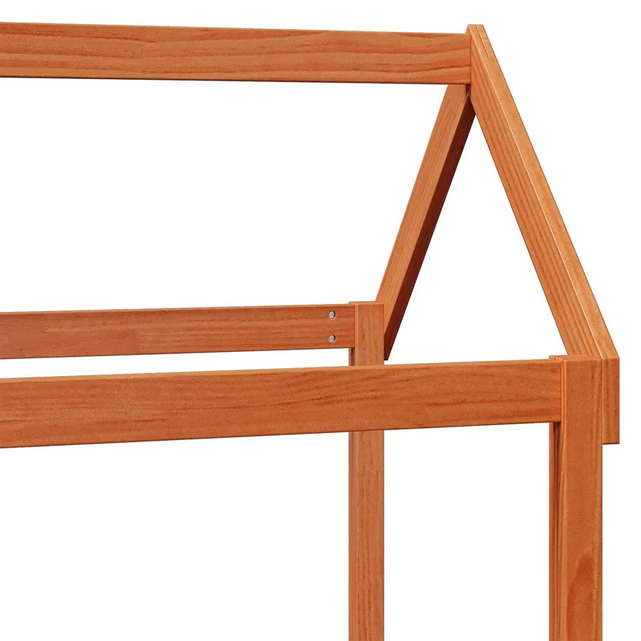 Ensemble Lit de Jour 2 pcs Cire marron Bois de pin massif - 9