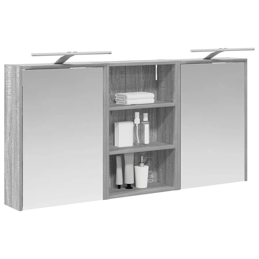 Ensemble de Meubles de Salle de Bain 3 pcs 126 x 16 x 62.5 cm - 3