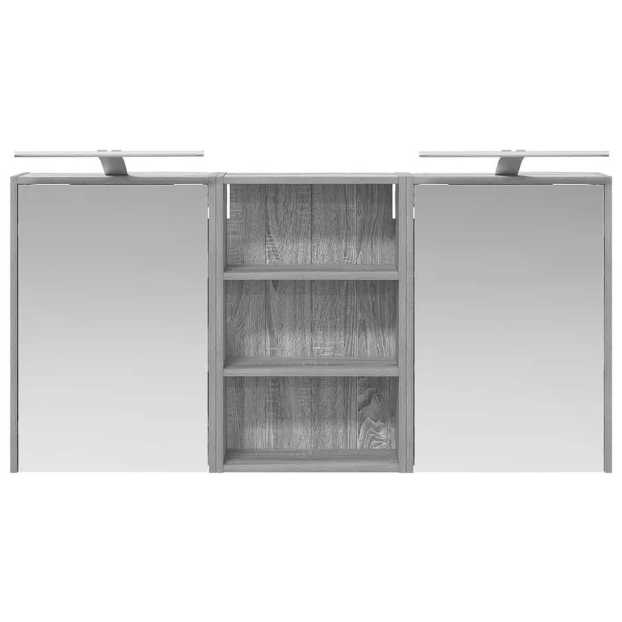 Ensemble de Meubles de Salle de Bain 3 pcs 126 x 16 x 62.5 cm - 6