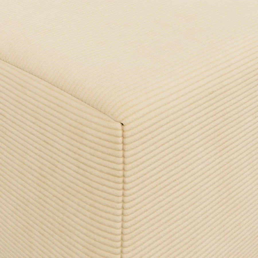 Canapé-lit pliable Crème 120 x 60 x 49 cm Tissu - 6