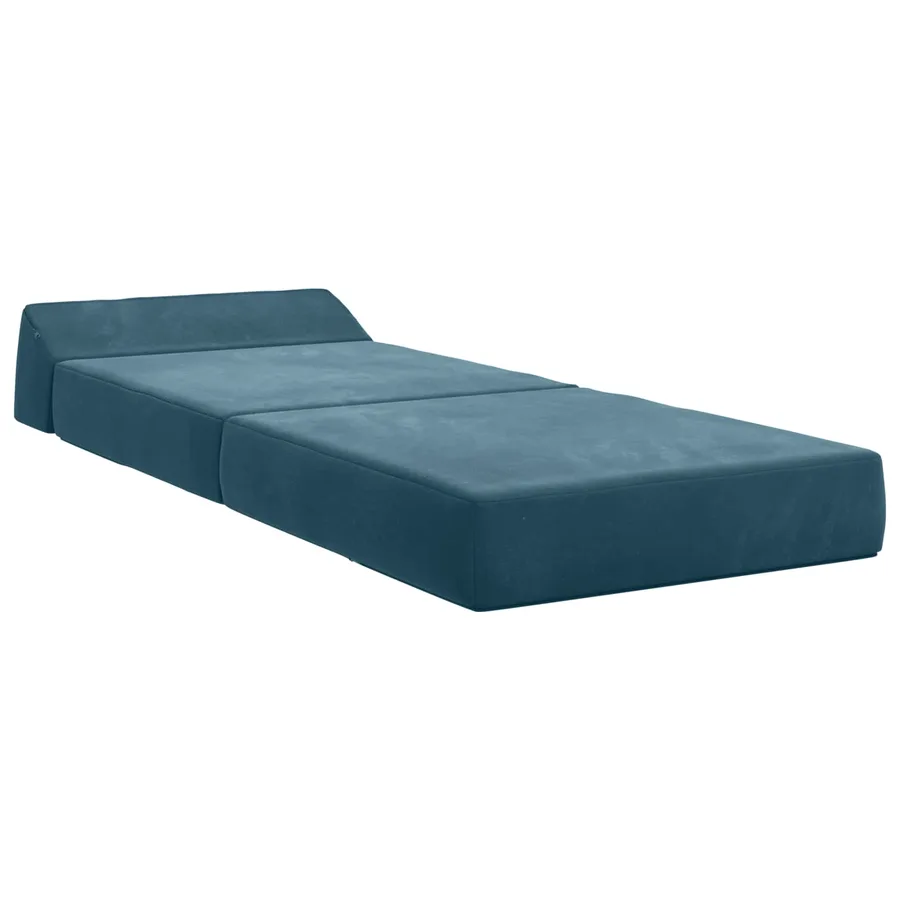 Canapé-lit pliable Bleu 60 x 70 x 41 cm Tissu - 3