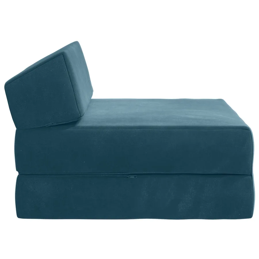 Canapé-lit pliable Bleu 60 x 70 x 41 cm Tissu - 4