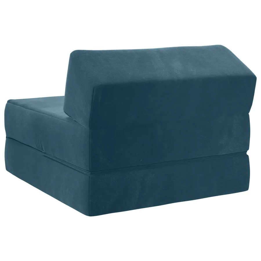 Canapé-lit pliable Bleu 60 x 70 x 41 cm Tissu - 5