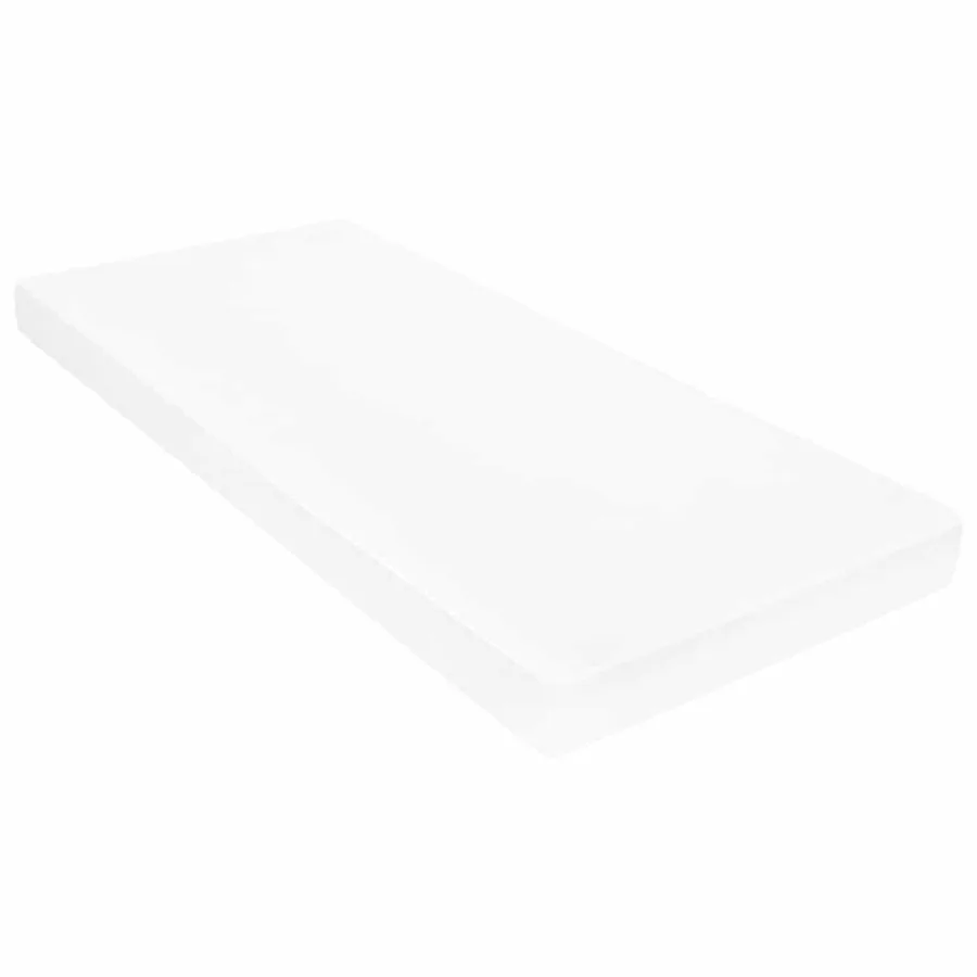 Lit d'appoint avec matelas Brun ciré et blanc 90 x 200 cm - 5