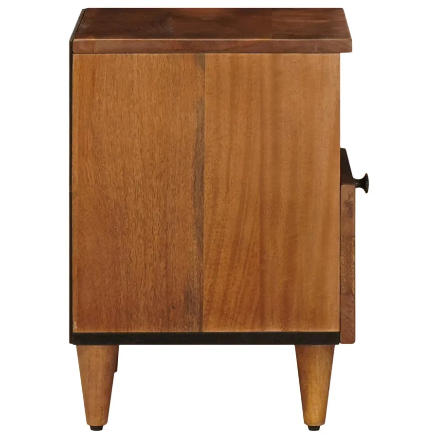Cabinet de chevet Marron 40 x 33 x 46 cm Bois de mangue massif - 4