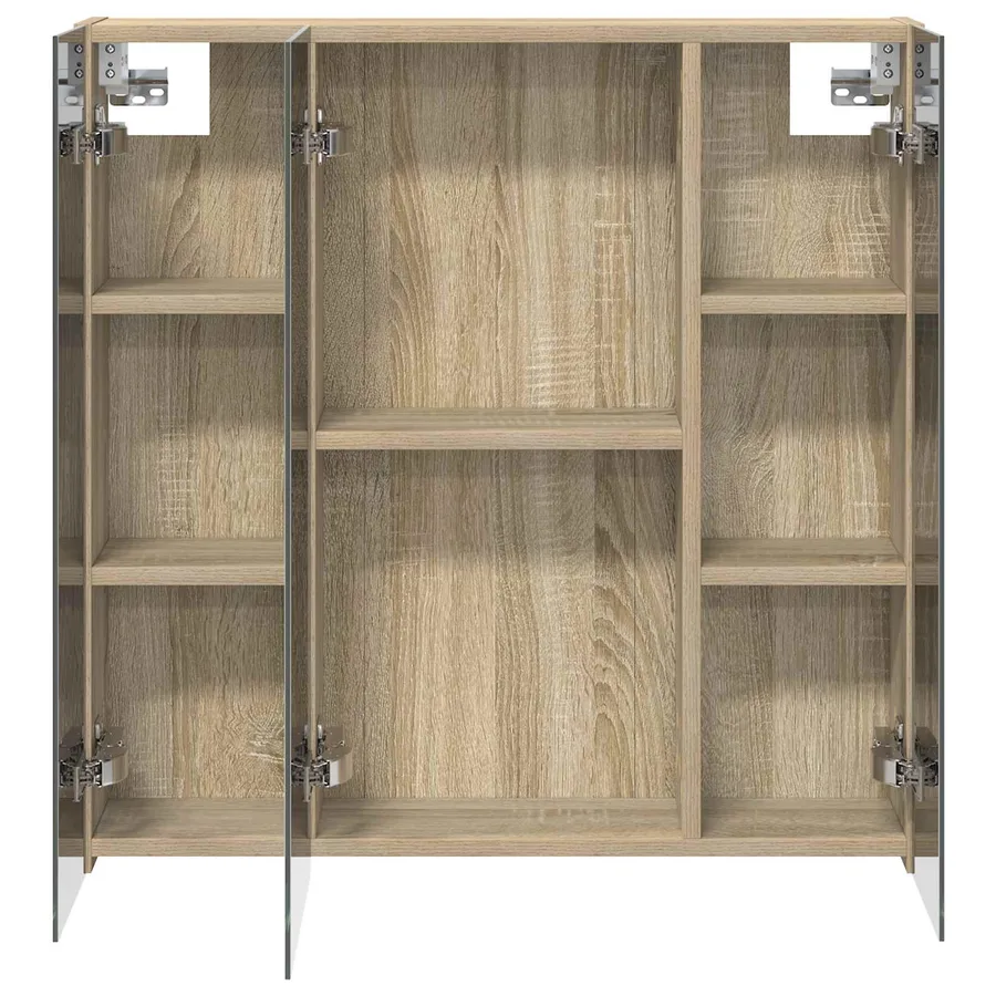 Armoire Miroir de Salle de Bain Chêne Sonoma 70 x 14,5 x 70 cm - 6