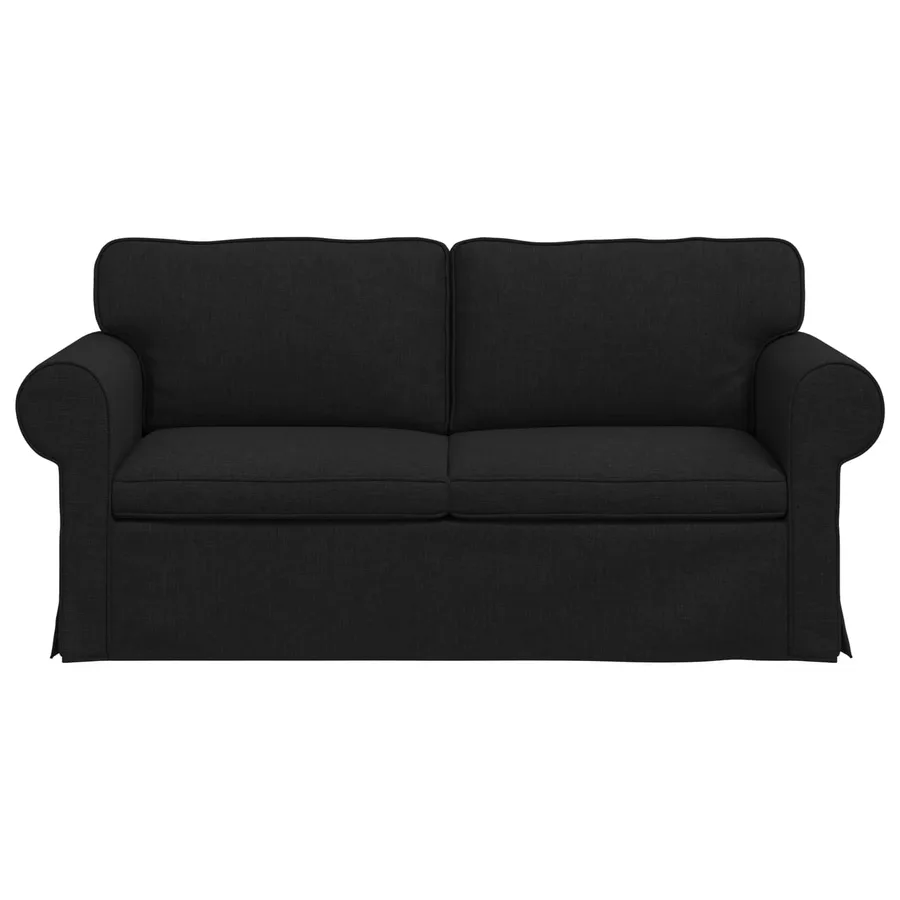 Canapé Noir 175 x 82 x 80 cm tissu - 4