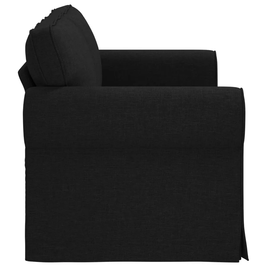Canapé Noir 175 x 82 x 80 cm tissu - 5