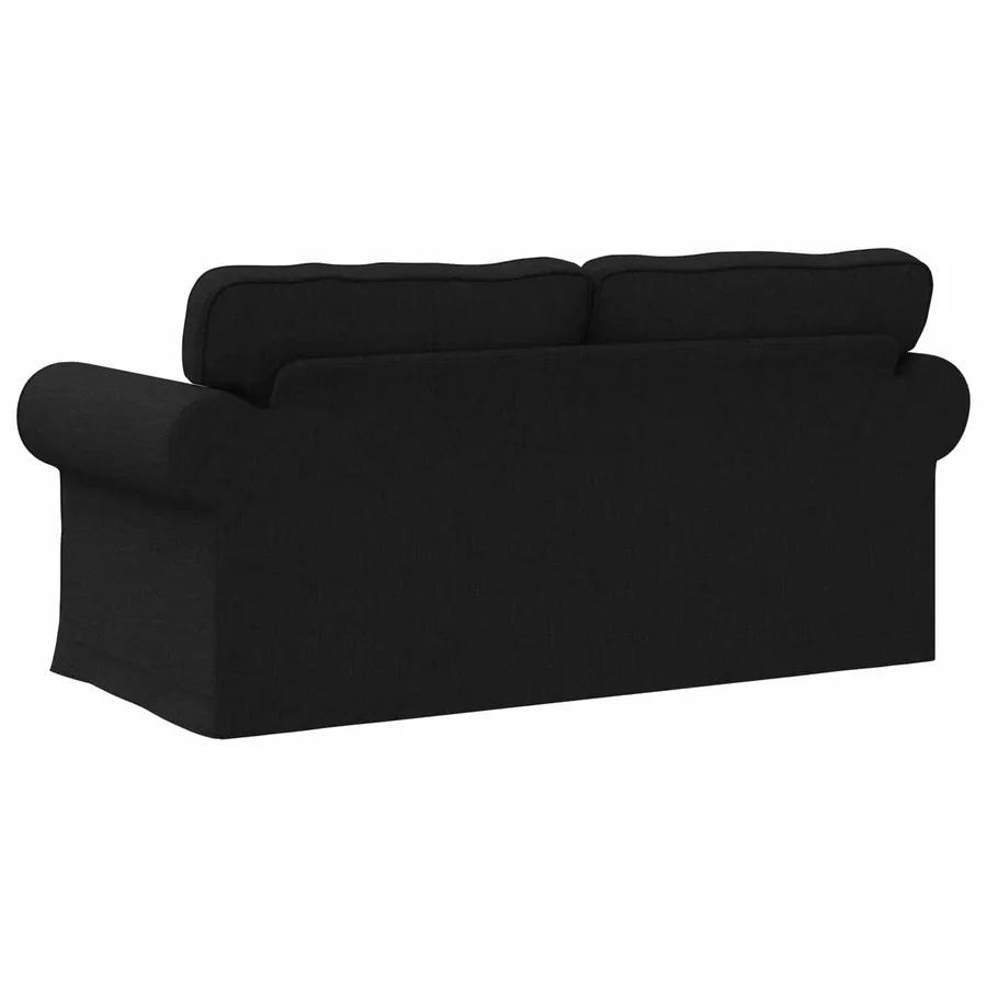 Canapé Noir 175 x 82 x 80 cm tissu - 6