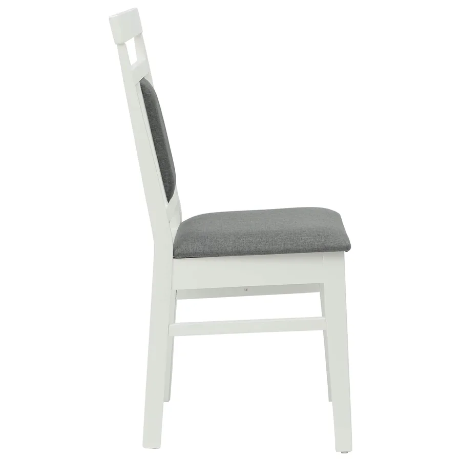 Chaise de salle à manger 2 pcs Blanc et Gris - 6