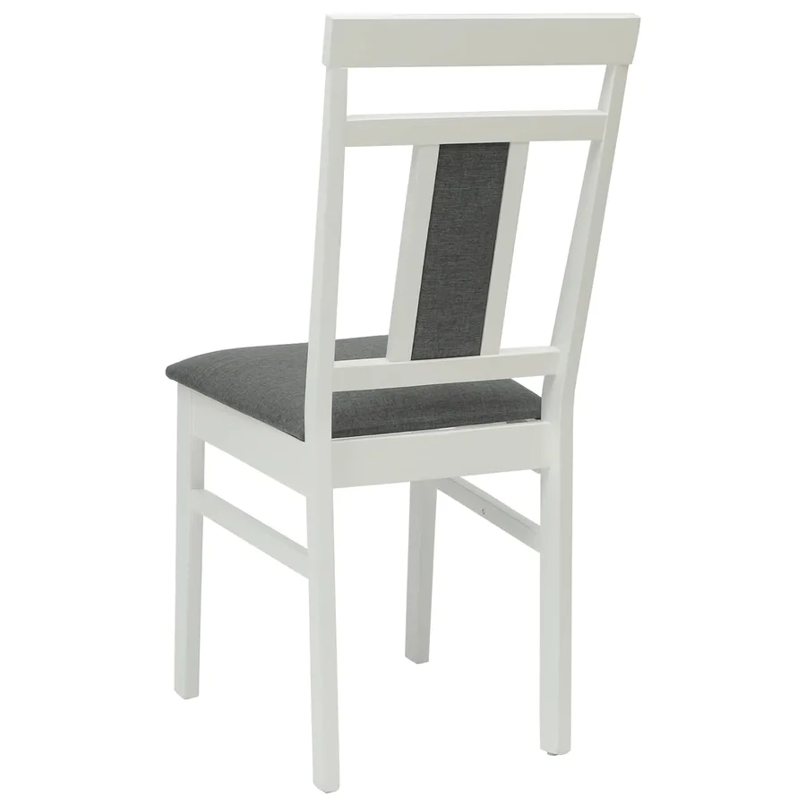 Chaise de salle à manger 2 pcs Blanc et Gris - 7