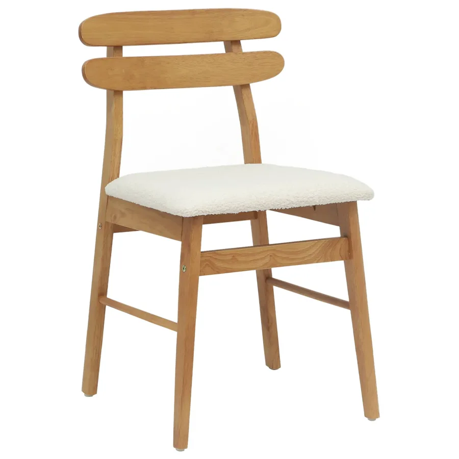 Chaise de salle à manger 2 pcs Naturel et clair - 4