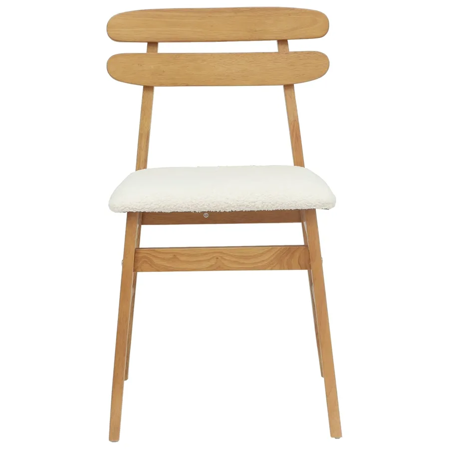Chaise de salle à manger 2 pcs Naturel et clair - 5