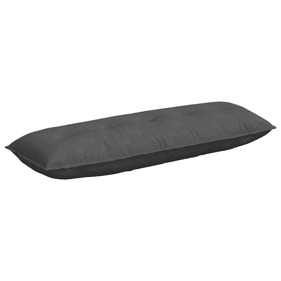 Coussin de Dos Gris foncé 140 x 50 cm Tissu en velours côtelé - 2