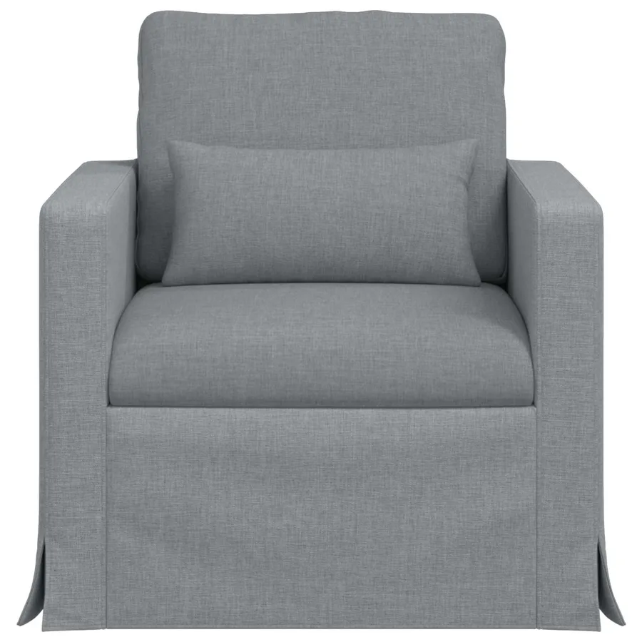 Canapé Gris clair 78 x 78 x 80 cm tissu - 4