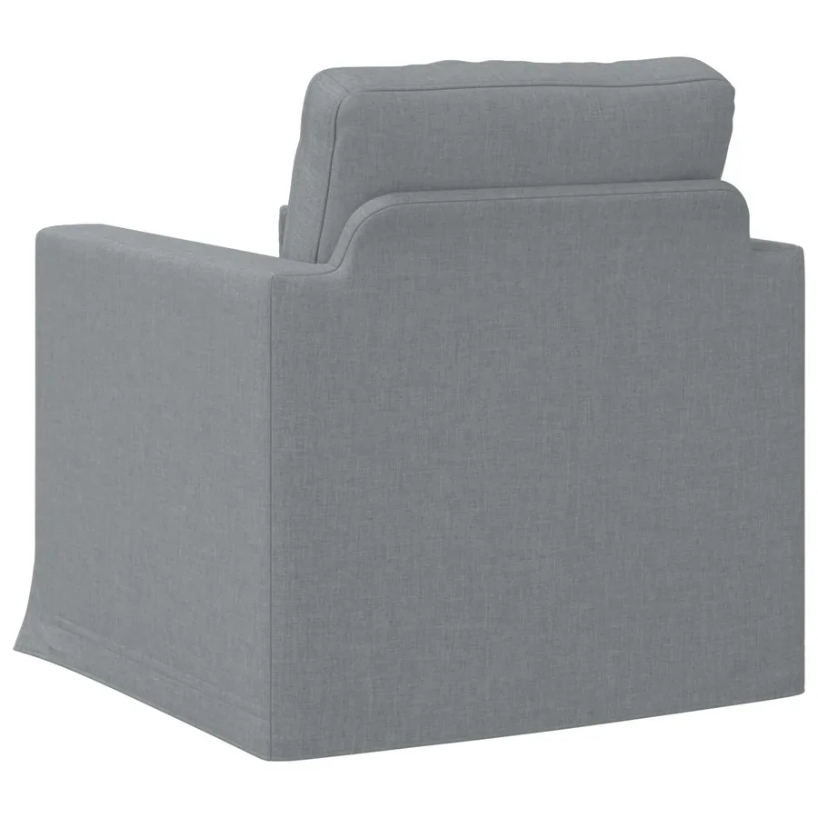 Canapé Gris clair 78 x 78 x 80 cm tissu - 6