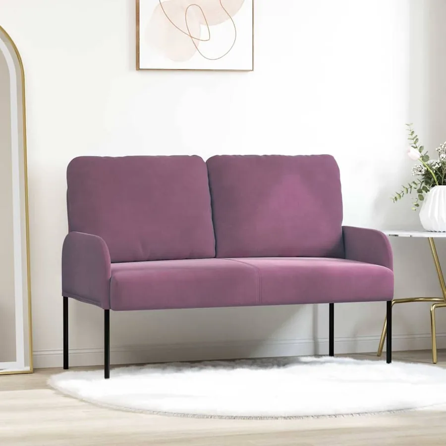 Canapés avec coussin 110cm Pourpre Contreplaqué