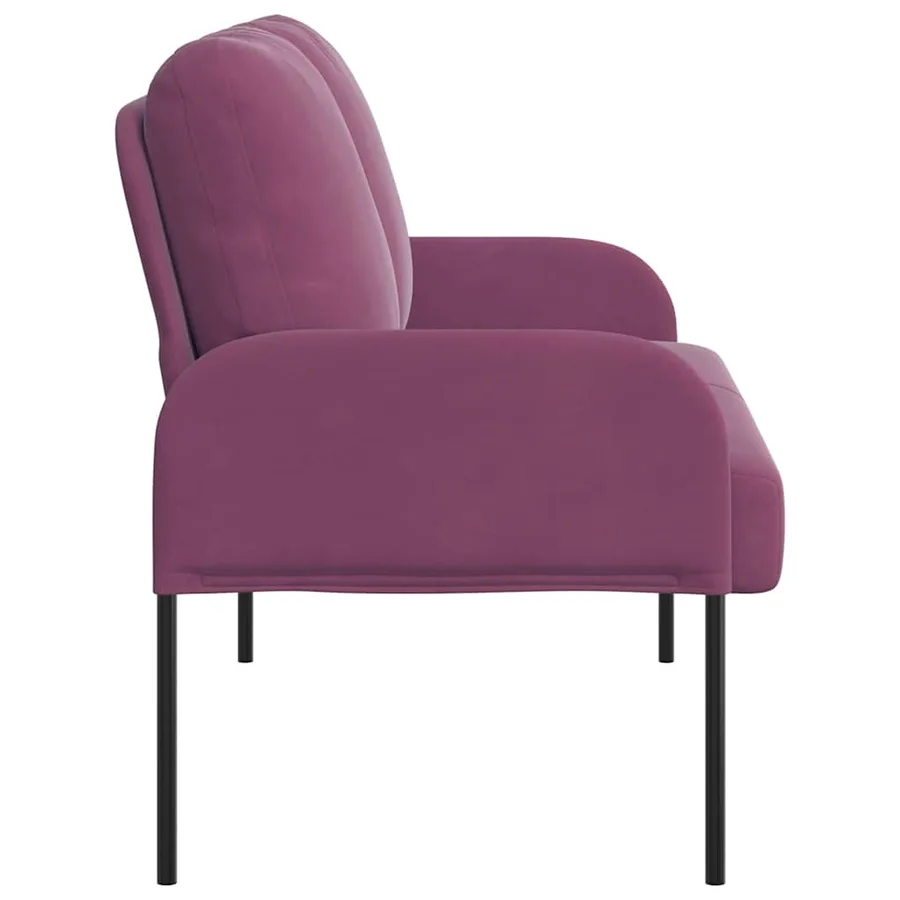 Canapés avec coussin 110cm Pourpre Contreplaqué - 5