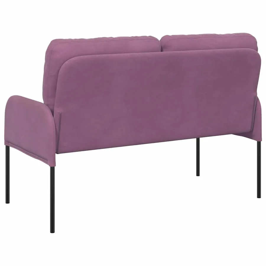Canapés avec coussin 110cm Pourpre Contreplaqué - 6