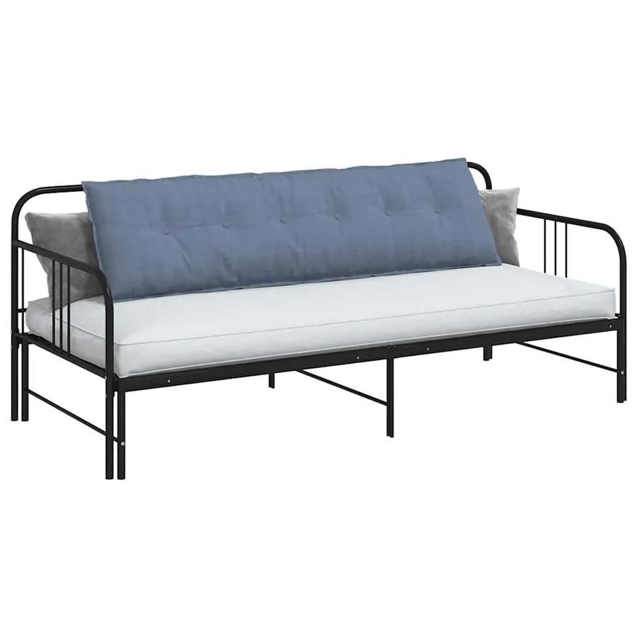 Coussin de Dos Bleu 180 x 50 cm Tissu en velours côtelé - 3