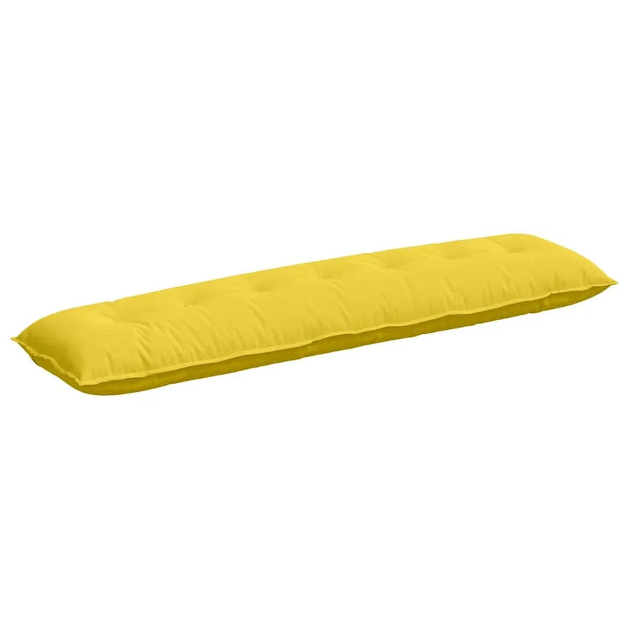 Coussin de Dos Jaune clair 200 x 19 x 50 cm tissu - 2
